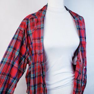 Victorias Secret Red Plaid Flannel PJ XL